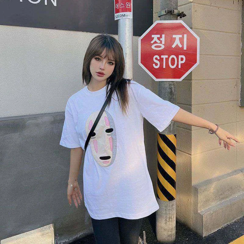 ☆超人気☆【ロエベ×スタジオジブリ】カオナシ クルーネック Tシャツ コピー lol01203