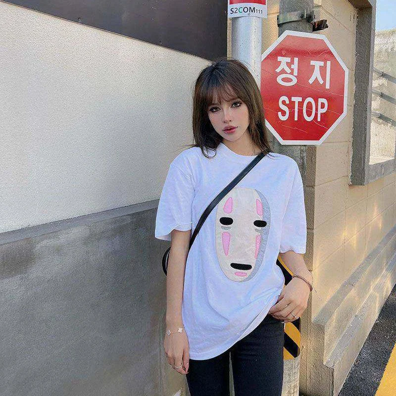☆超人気☆【ロエベ×スタジオジブリ】カオナシ クルーネック Tシャツ コピー lol01203