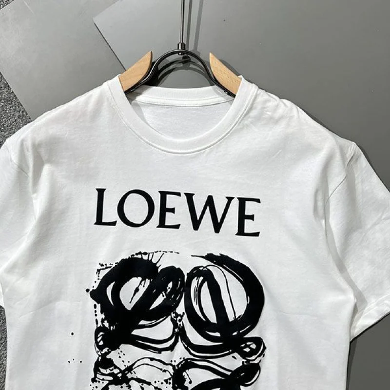 送料無料☆ロエベ★アナグラムバイカラーコットンTシャツ 偽物★ lom46729