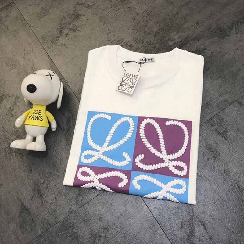 絶対欲しい！可愛い♡ロエベ アナグラム Tシャツ コピー lom72020