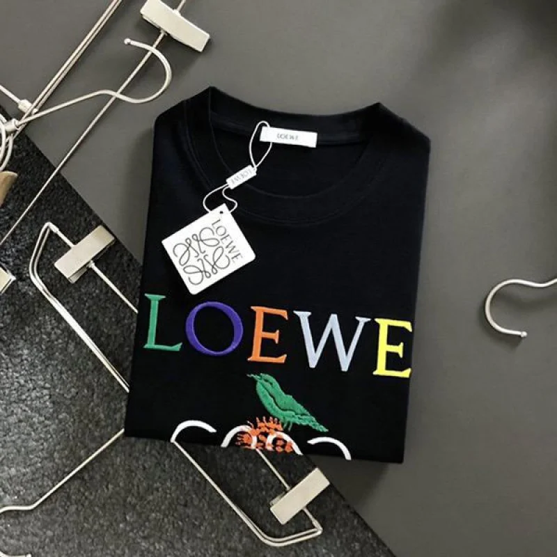 稀少ロエベ アナグラム ハーバリウム 半袖Tシャツ コピー 2色 loo21315