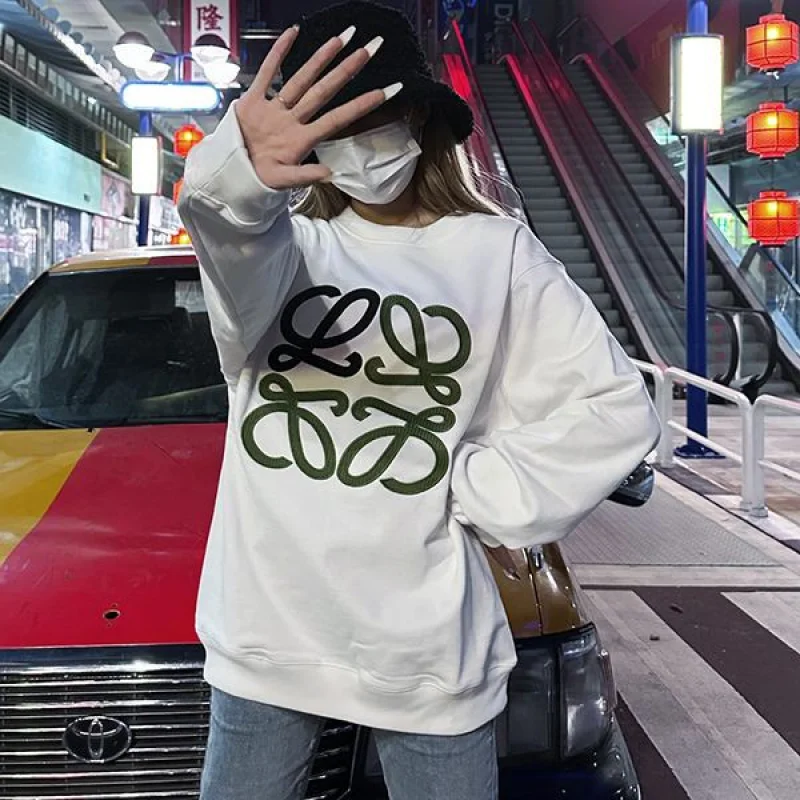 ☆超人気☆ロエベ 偽物 アナグラム エンブロイダリー スウェッ 2色 loo77808