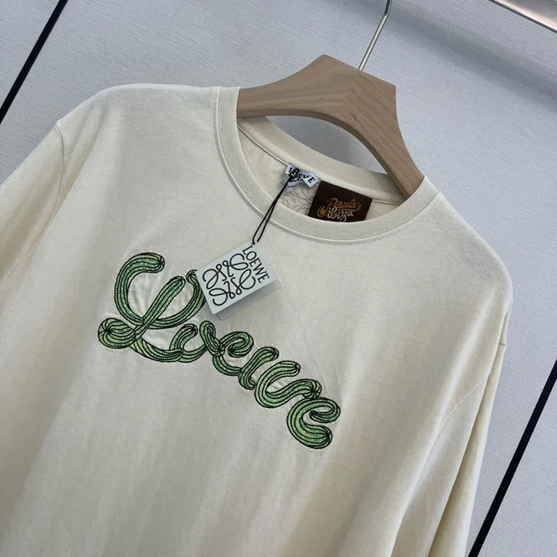 日本未入荷ロエベ サボテンロゴがカワイイシンプル半袖Tシャツ コピー lop93191