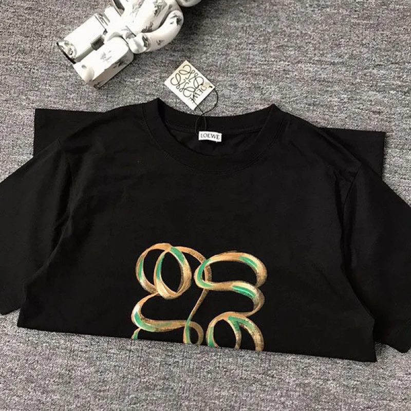 n級品 おすすめ☆ロエベ★アナグラムバイカラーコットンTシャツ 偽物★ loq69071