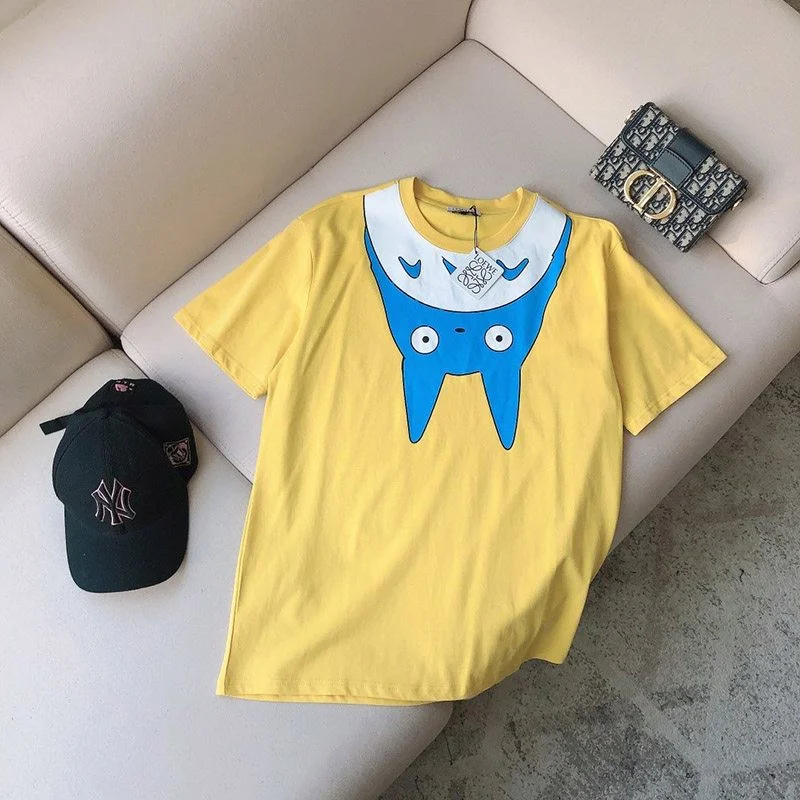 世界中で大人気♪可愛い ロエベ トトロ tシャツ コピー コラボ コットン los38605