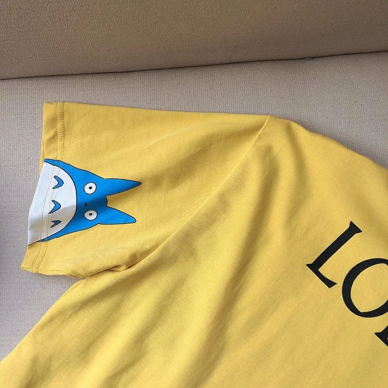 世界中で大人気♪可愛い ロエベ トトロ tシャツ コピー コラボ コットン los38605