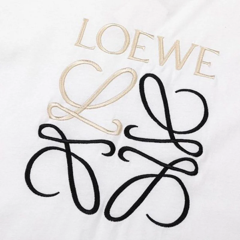 ロエベ グリッチ アナグラム Tシャツ コピー コットン lot34381