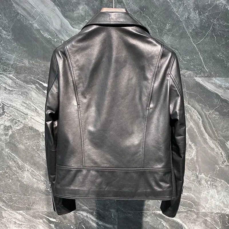 定番ロエベ ブラックレザー ジップ オーバージャケット コピー lot56692