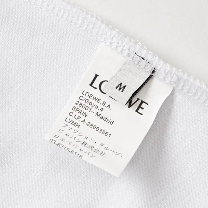 大人気!ロエベ Paulas Ibiza コピー ロゴ コットン Tシャツ 半袖 lou14177