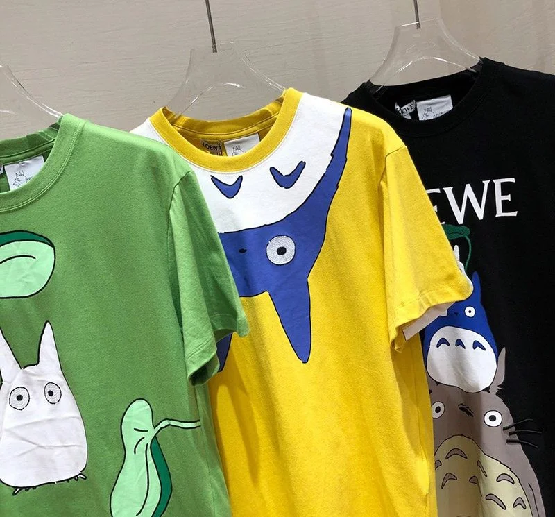 一目惚れ♪可愛い ロエベ トトロ tシャツ 偽物 コラボ コットン lou25310