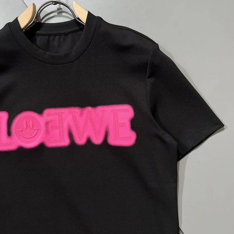 最新でオシャレ☆ロエベ★アナグラムバイカラーコットンTシャツ 偽物★ lou89139