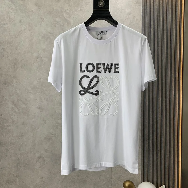 【国内発送】ロエベ プリントコットンジャージーTシャツ コピー 2色 low40595