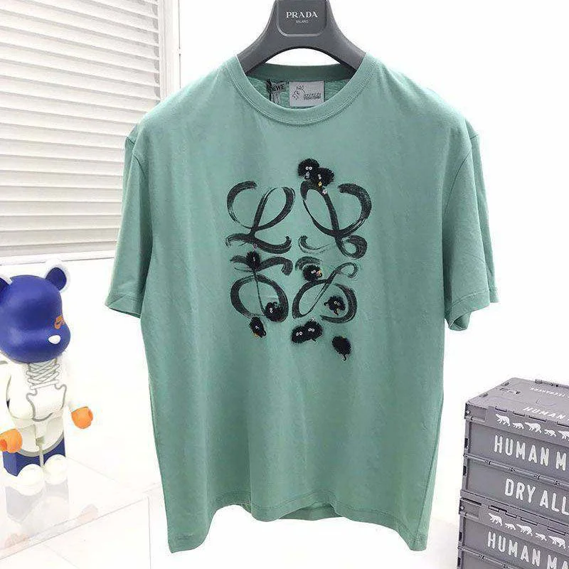 21-22AWロエベ × スタジオジブリ 偽物 ロゴ Tシャツ low84198