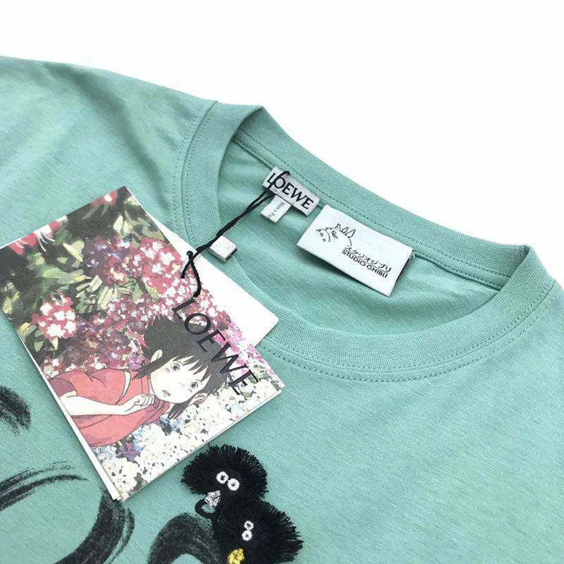 21-22AWロエベ × スタジオジブリ 偽物 ロゴ Tシャツ low84198