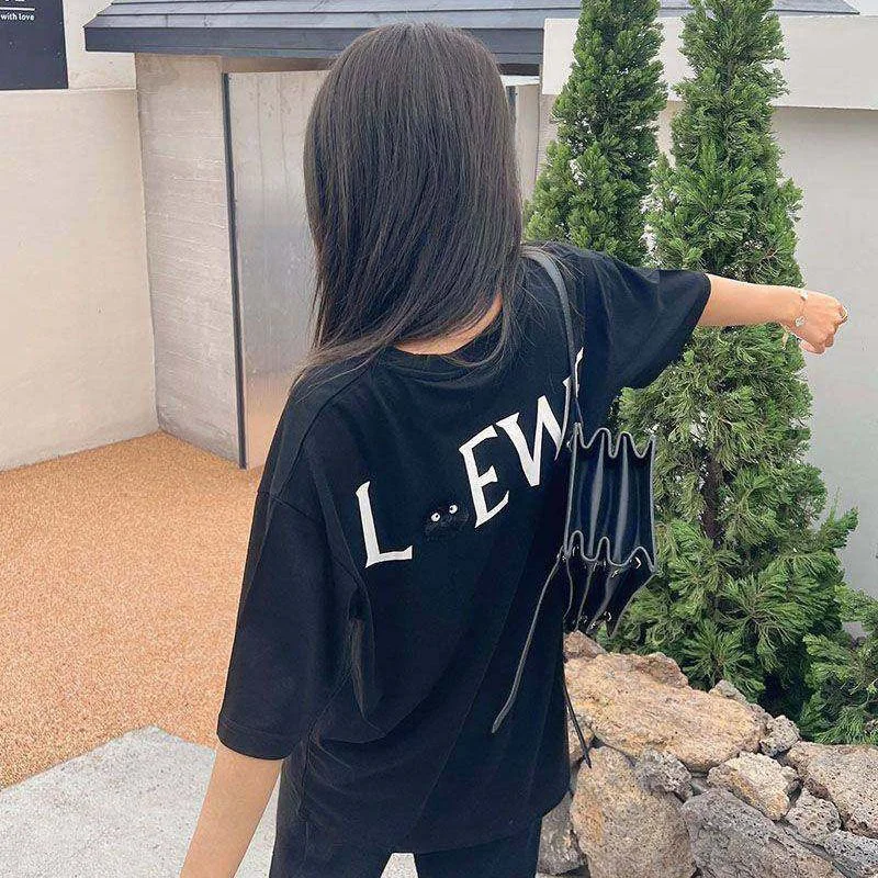 入手困難【ロエベ×スタジオジブリ コピー】カオナシ クルーネック Tシャツ lox58214