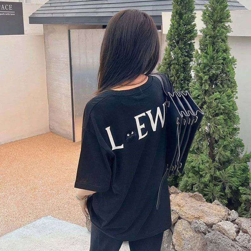 入手困難【ロエベ×スタジオジブリ コピー】カオナシ クルーネック Tシャツ lox58214