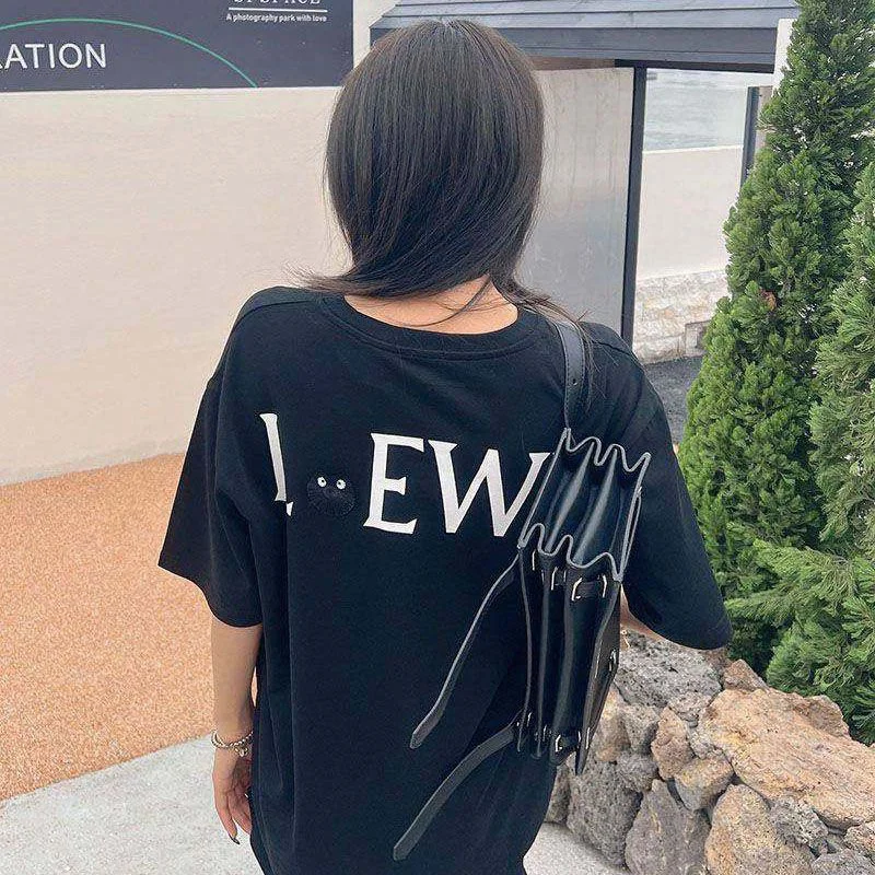 入手困難【ロエベ×スタジオジブリ コピー】カオナシ クルーネック Tシャツ lox58214