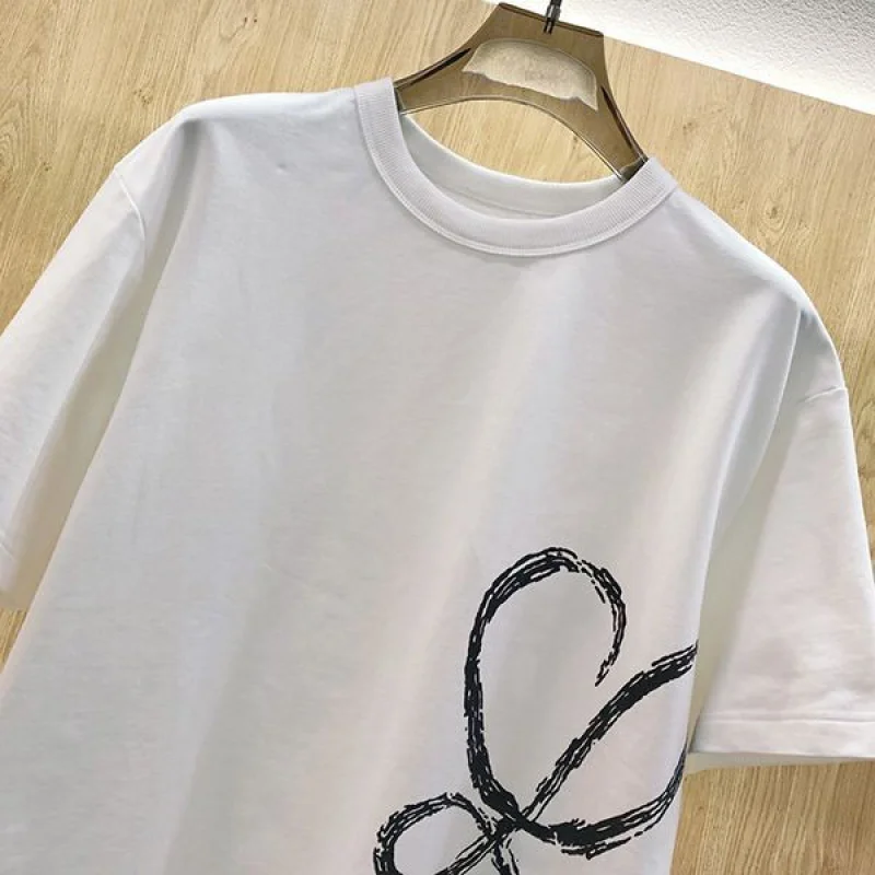 超希少!ロエベ★アナグラム ロゴ コットン 半袖 Tシャツ 偽物 loy21996