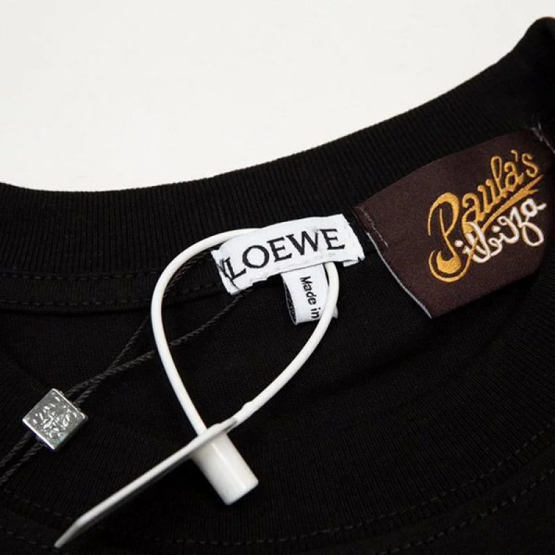 入手困難 ロエベ アナグラム クラフト Tシャツ 偽物 コットン loy93946