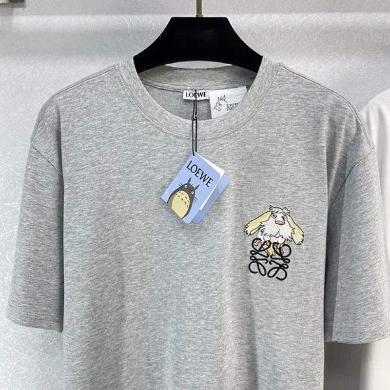 確保済みロエベ ヒン アナグラム Tシャツ コピー クルーネック 2色 loz53590