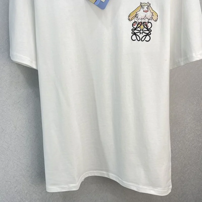 確保済みロエベ ヒン アナグラム Tシャツ コピー クルーネック 2色 loz53590