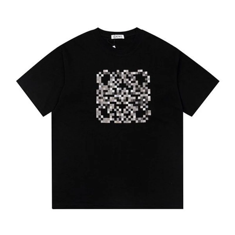 追跡付き 安い ロエベ ピクセル アナグラム Tシャツ loz61188