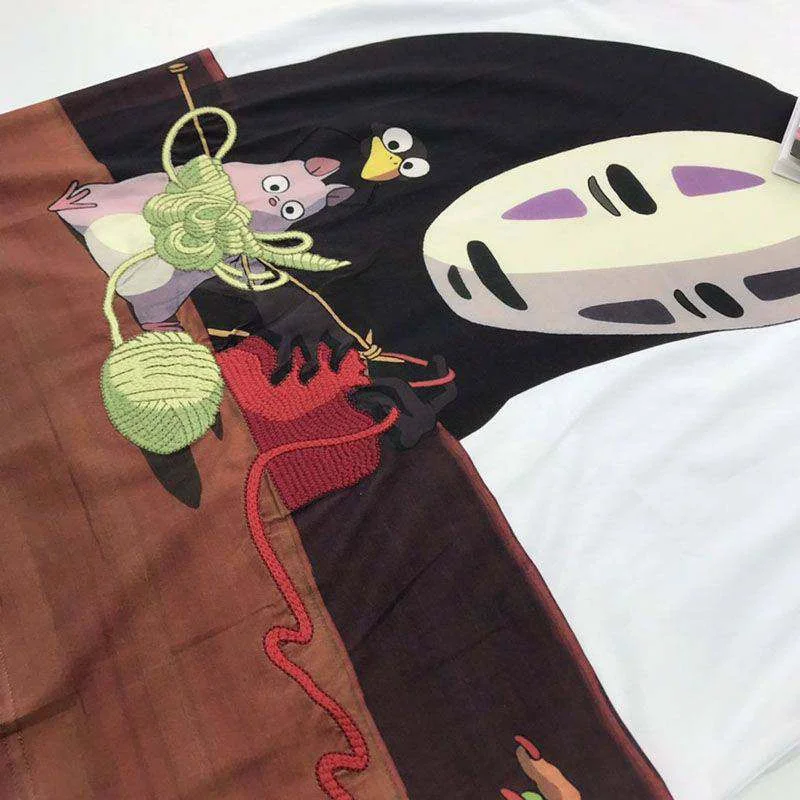 争奪戦[ロエベ] カオナシ コピー オーバーサイズ コットン Tシャツ loz95351