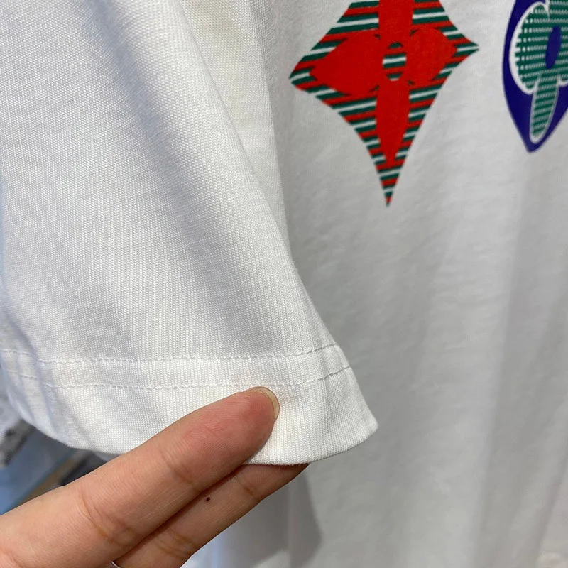 春夏に!ヴィトン Tシャツ 偽物 ハーフパンツデニムスニーカーに!半袖 1A7WIE