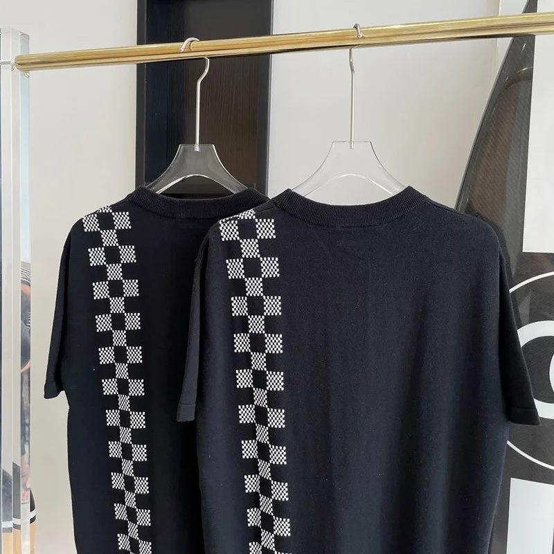 セール新作 ルイヴィトン Tシャツ パロディ☆ダミエストライプジャカード 1A8P9W