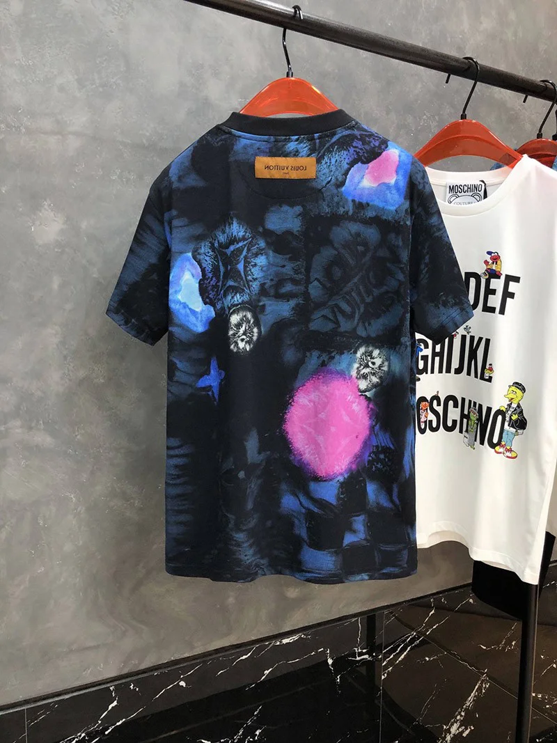 ルイヴィトン Tシャツ パロディ ソルトプリント トップス コットン 1A8X1M