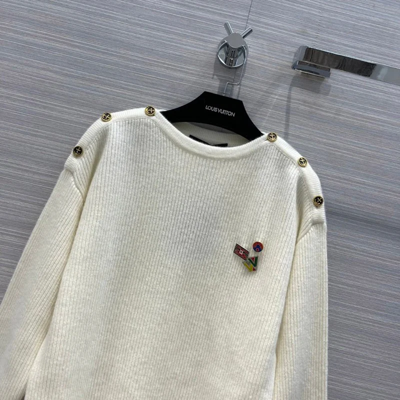 《大人気》ルイヴィトン セーター コピー ノーティカルショルダーディテールセーター 1A92BL