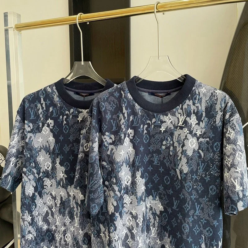 21-22AW ​ルイヴィトン Tシャツ コピー モノグラムタイ &amp; ダイプリンテッド 1A99VL