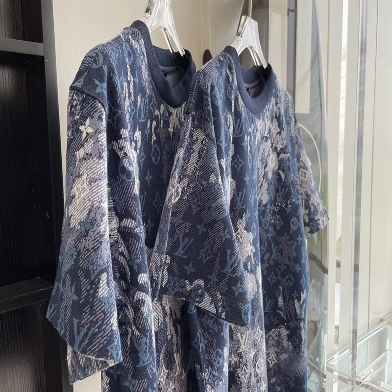 21-22AW ​ルイヴィトン Tシャツ コピー モノグラムタイ &amp; ダイプリンテッド 1A99VL