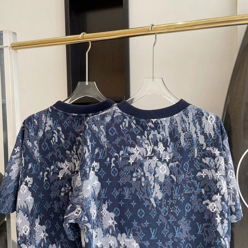 21-22AW ​ルイヴィトン Tシャツ コピー モノグラムタイ &amp; ダイプリンテッド 1A99VL