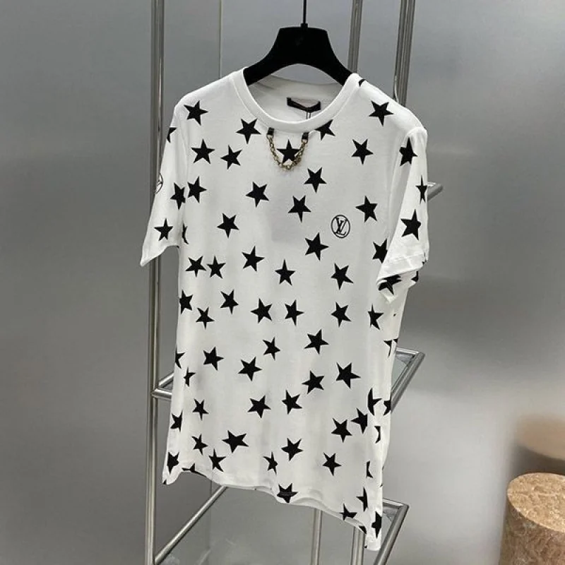 送料込ルイヴィトン スタープリントTシャツ コピー 1AA9WV