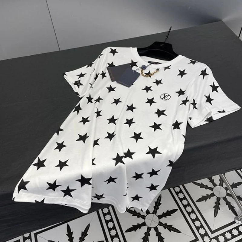 送料込ルイヴィトン スタープリントTシャツ コピー 1AA9WV