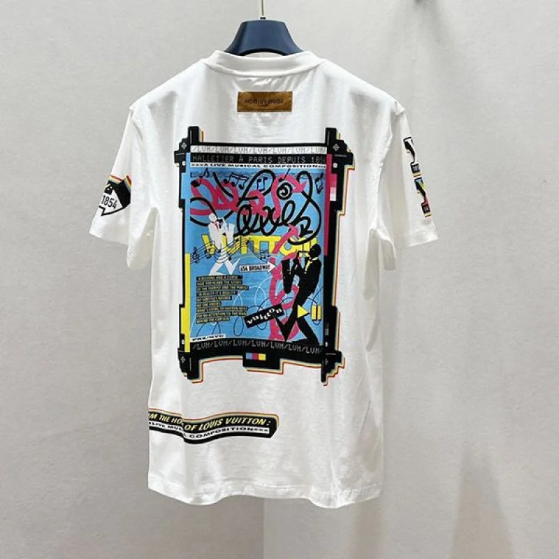プレゼント最適ルイヴィトン ジャズフライヤーズ半袖Tシャツ コピー コットン 1AATZH