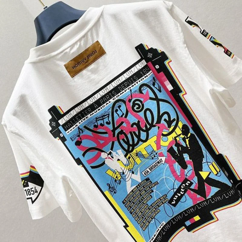 プレゼント最適ルイヴィトン ジャズフライヤーズ半袖Tシャツ コピー コットン 1AATZH