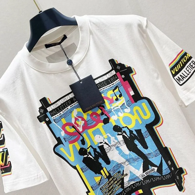プレゼント最適ルイヴィトン ジャズフライヤーズ半袖Tシャツ コピー コットン 1AATZH