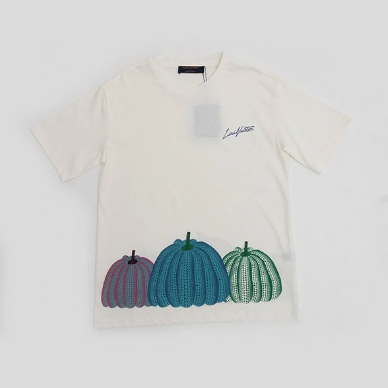 最新でオシャレコラボ ルイヴィトン 草間彌生 Tシャツ パロディ 1AB74Y
