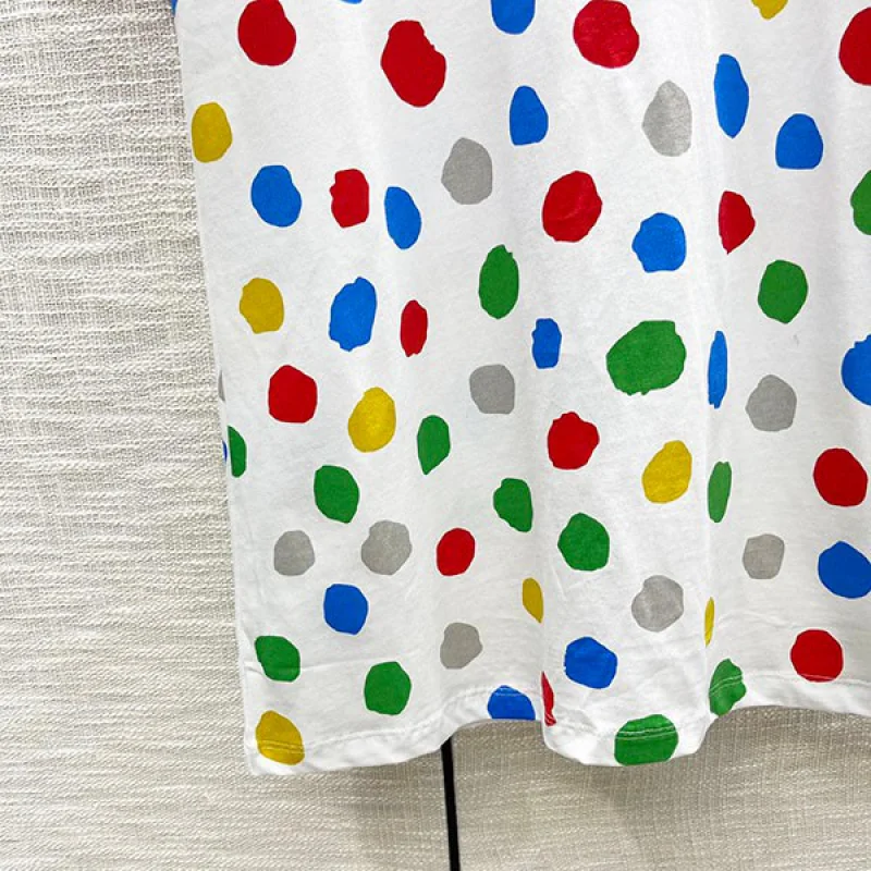 ◆草間彌生【ルイヴィトン コピー】LV × YK ペインティッド ドット Tシャツ 1AB90E