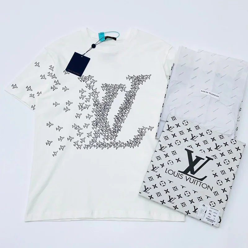 21AWルイヴィトン Tシャツ コピー エンドゴール クルーネック ロゴTシャツ vua76043