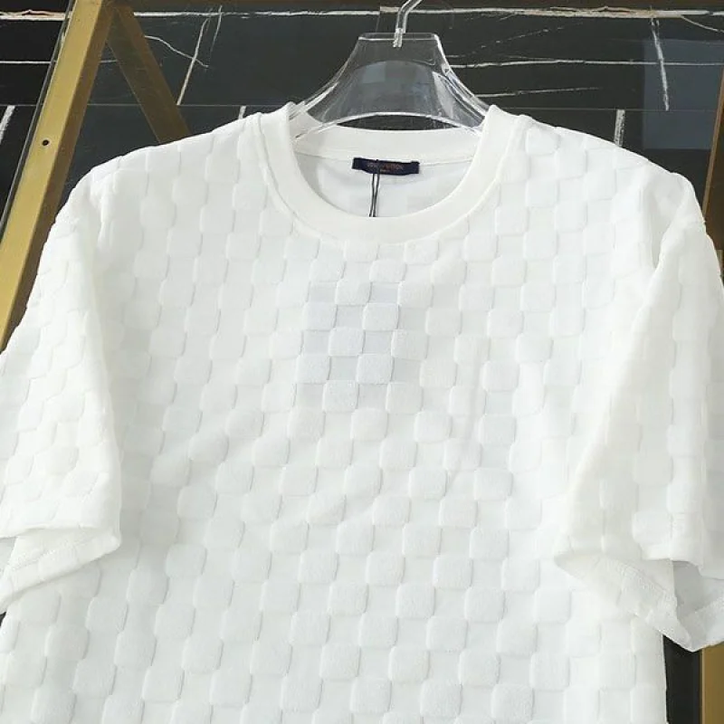 一目惚れ♪ルイヴィトン ハーフダミエポケットTシャツ コピー ホワイトミルク vub24472