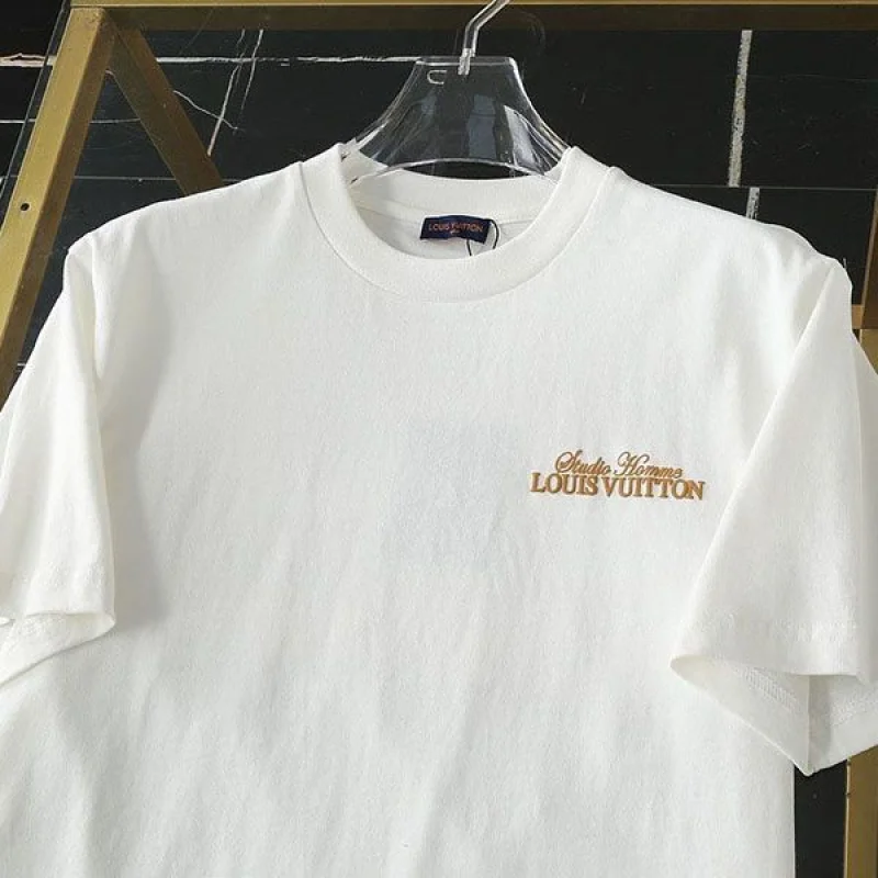 ルイヴィトン プリント Tシャツ 偽物 白 トップス vub44374
