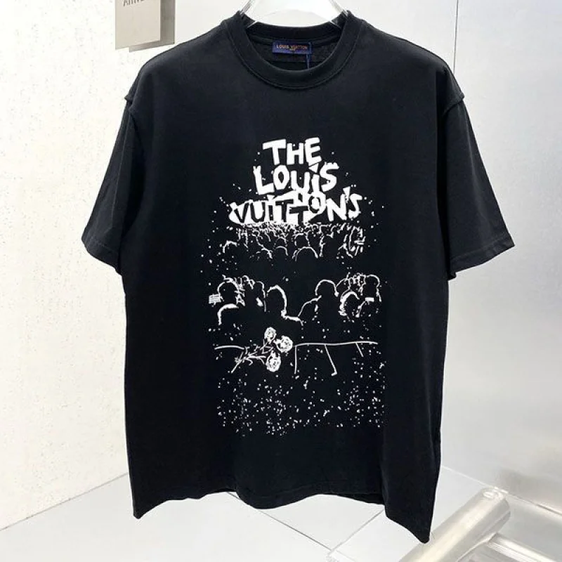 新デザインルイヴィトン LVコンサートプリントTシャツ 偽物 vun84015