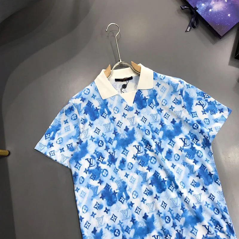 世界中で大人気♪☆ルイヴィトン Tシャツ パロディ ウォーターカラーモノグラム☆ロゴ vub71022
