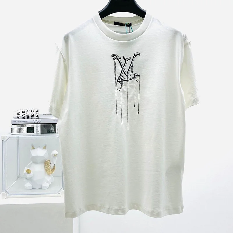 【日本未発売】ルイヴィトン Tシャツ パロディ メンズS フローティング LV プリンテッド vub75982