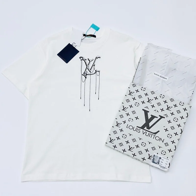 【日本未発売】ルイヴィトン Tシャツ パロディ メンズS フローティング LV プリンテッド vub75982