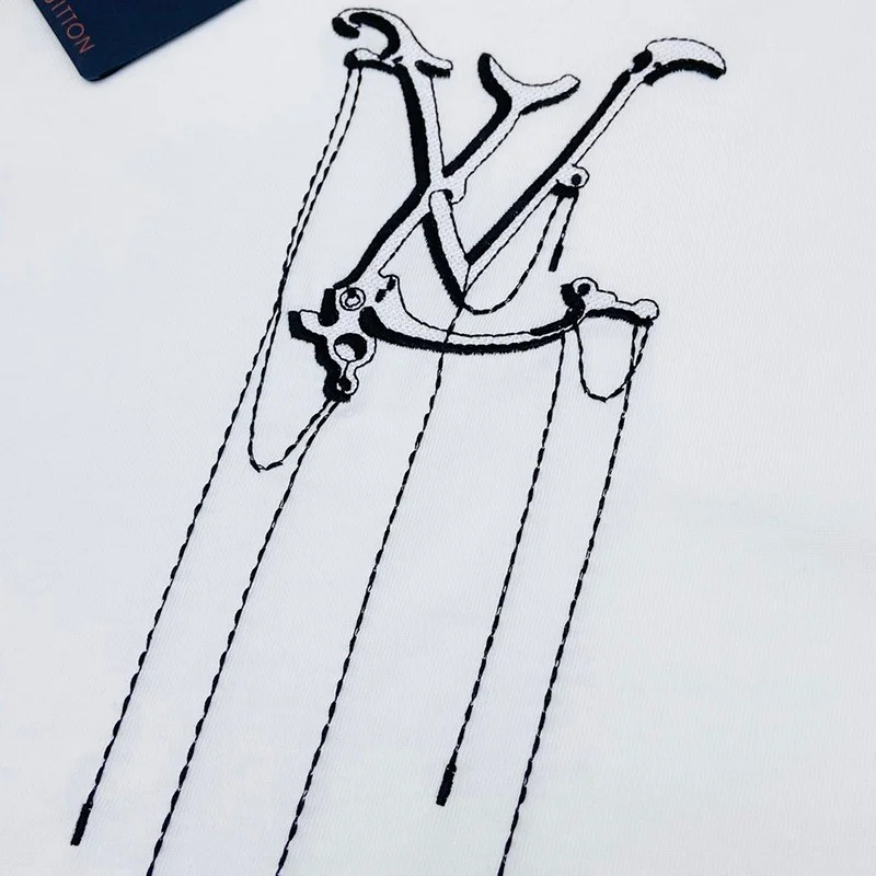 【日本未発売】ルイヴィトン Tシャツ パロディ メンズS フローティング LV プリンテッド vub75982