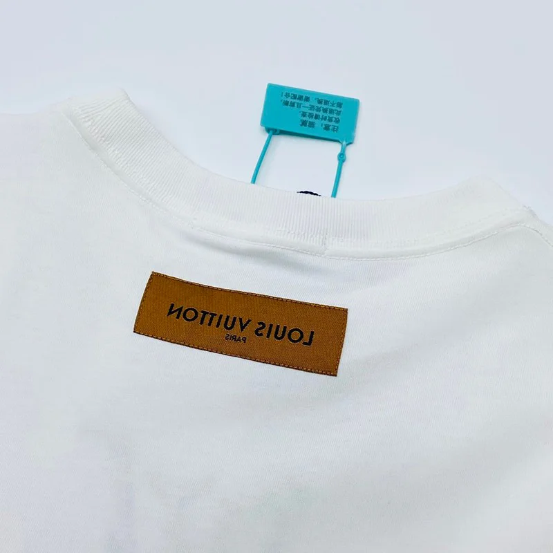 【日本未発売】ルイヴィトン Tシャツ パロディ メンズS フローティング LV プリンテッド vub75982